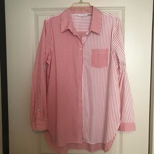 NWOT Long button down shirt